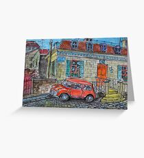 Watercolor Sketch - Genève, Rue Guillaume-Farel 8 Greeting Card