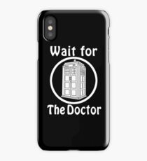 The doctor - black iPhone Case/Skin