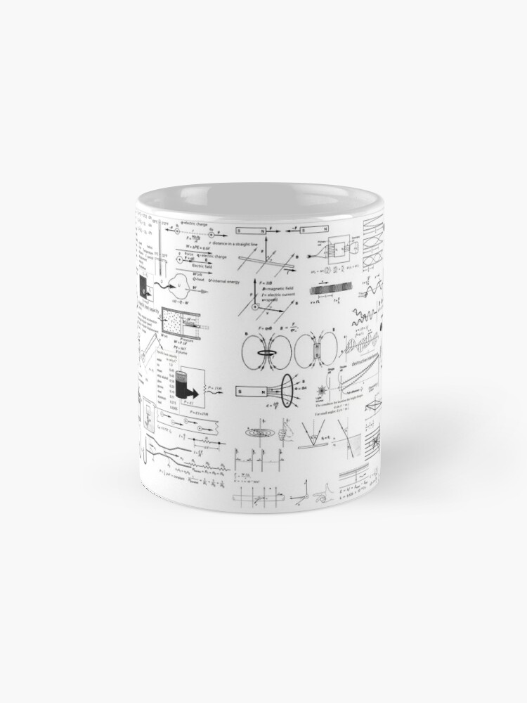 Physics Formula Chart For General Physics Course Phy 110 Physics Formula Chart Generalphysics Course Phy110 Standard Mug - 