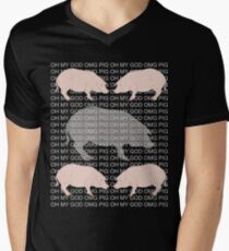 Oh My God Pig T Shirt For Men And Women Mens Short Sleeve T-Shirt Men's V-Neck T-Shirt