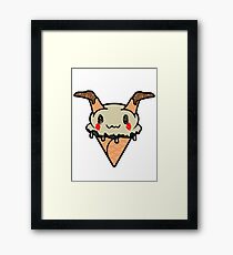 Mimikyu Ice Cream Cone Framed Print