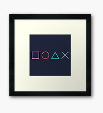 Playstation Buttons Plain Framed Print