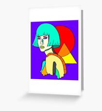 Matte Girl Greeting Card