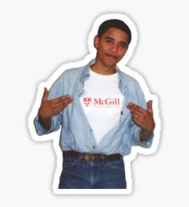 Obama McGill University Sticker