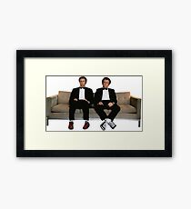 were here to fuck shit up Framed Print