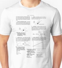 Concepts, speed, change, slope, velocity,  Acceleration, instantaneous, motion Unisex T-Shirt