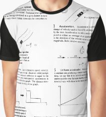 Concepts, speed, change, slope, velocity,  Acceleration, instantaneous, motion Graphic T-Shirt