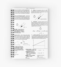 Concepts, speed, change, slope, velocity,  Acceleration, instantaneous, motion Spiral Notebook