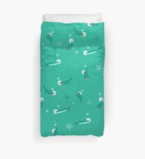 Teal Whale Shark Duvet Cover