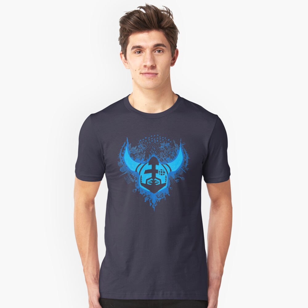 Megaran: Symphonies of the Knight- Blue Slim Fit T-Shirt