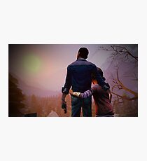 Clementine & Lee- The Walking Dead Game Photographic Print