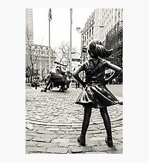 Fearless Girl & Bull NYC Photographic Print