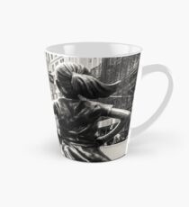 Furchtloses Mädchen & Stier NYC Tasse (groß)