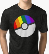 Pokemon 'Prideball' LGBT Pokeball Shirt/Hoodie/etc Tri-blend T-Shirt