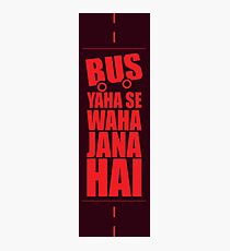 Bus Typo Photographic Print