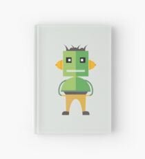 stylish hipster robot Hardcover Journal