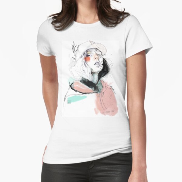 COLLABORATION ELENA GARNU / JAVI CODINA Fitted T-Shirt