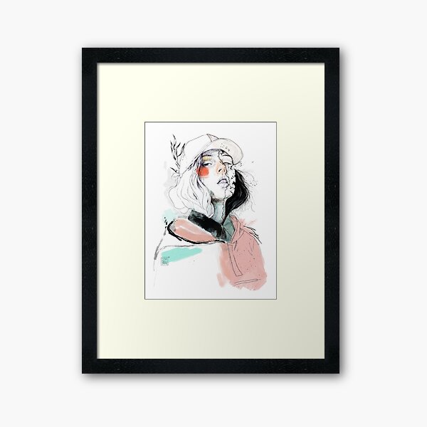 COLLABORATION ELENA GARNU / JAVI CODINA Framed Art Print