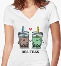 BES-TEAS Wortspiel Shirt mit V-Ausschnitt
