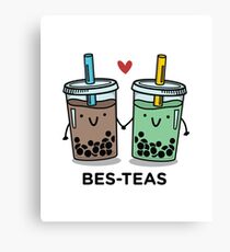 BES-TEAS pun Canvas Print