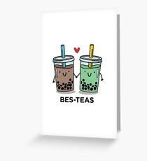 BES-TEAS pun Greeting Card