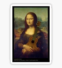 Mona Lisa (with ukulele) Sticker