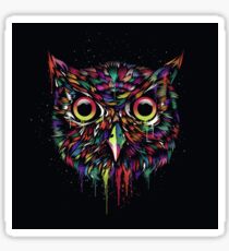 Owl Paint Drip Sticker