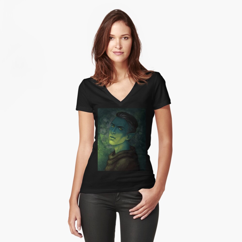 Download "Fjord - Critical Role" Women's Fitted V-Neck T-Shirt by ...