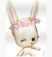 Glücklicher Hase Poster