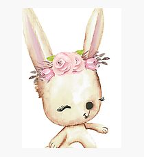 Happy Bunny Photographic Print