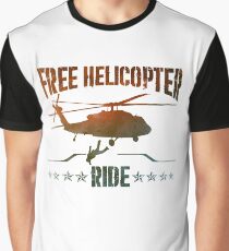 Free Helicopter Ride Graphic T-Shirt