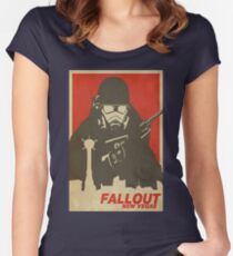 Fallout New Vegas Poster (Fallout NV) Women's Fitted Scoop T-Shirt