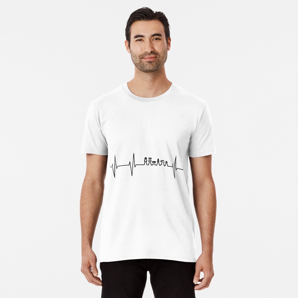 Heartbeat Chess Chess Premium T-Shirt