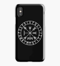 Vegvísir PATH GUIDE and Elder Futhark RUNES iPhone Case