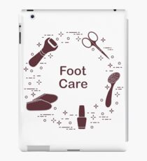 Tools for pedicure. Personal care. iPad Case/Skin