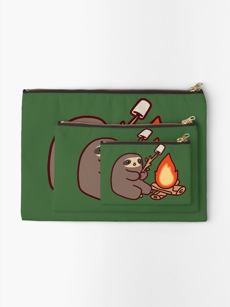 Alternate view of Campfire Sloth Zipper Pouch