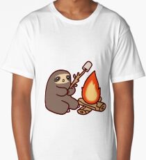Campfire Sloth Long T-Shirt