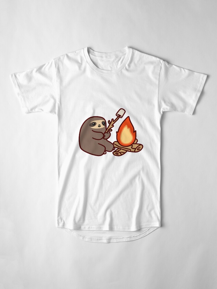 Alternate view of Campfire Sloth Long T-Shirt