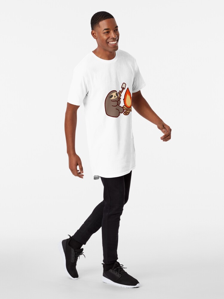 Alternate view of Campfire Sloth Long T-Shirt