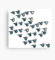 Insect Swarm - Insect Pattern - Pattern - Fly Canvas Print