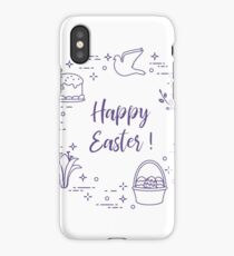 Easter cake, willow, lily,candle,dove,basket,eggs. iPhone Case/Skin
