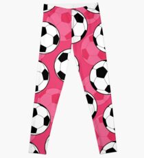 Girly Soccer Ball Pattern Leggings