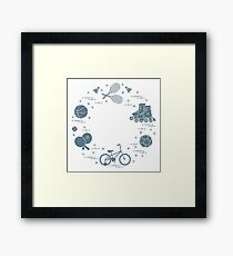 Equipment for sports activities for children. Framed Print