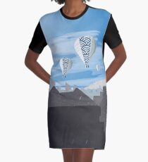 Hot Air Balloons Graphic T-Shirt Dress