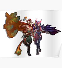 Xayah and Rakan Poster