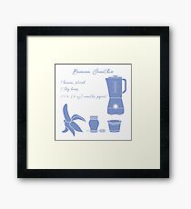 Banana smoothie. Healthy eating habits. Framed Print