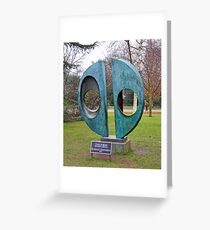 Two Forms: Barbara Hepworth Greeting Card