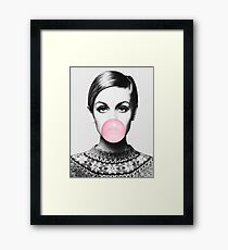 Twiggy print, celebrity, Scandinavian, Nordic, Trendy print, Styled, Scandinavian art, Modern art, Wall art, Print, Minimalistic, Modern Framed Print