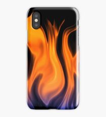 red flame background iPhone Case/Skin