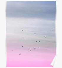 Sky print, Pastel, Nature print, Scandinavian art, Modern art, Wall art, Print, Minimalistic, Modern Poster